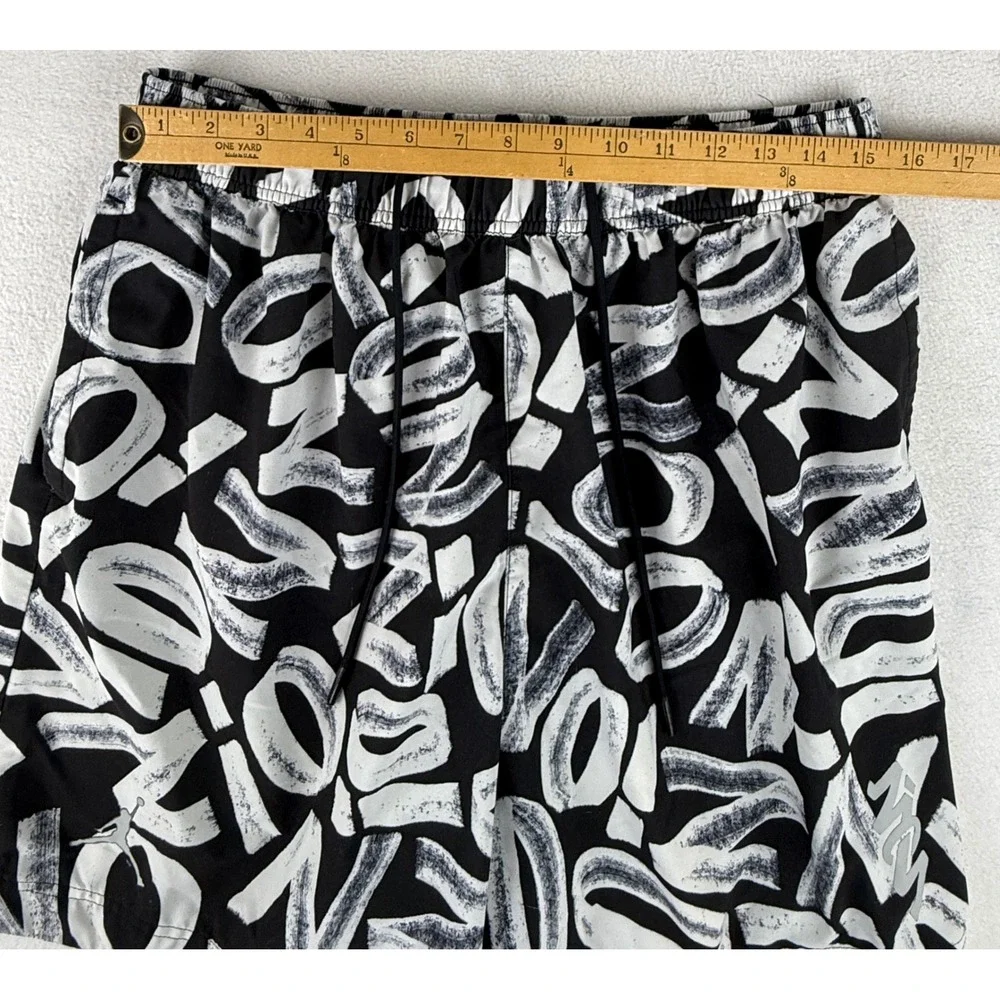 Jordan‎ Graphic Basketball Shorts Mens XL Black White DH0590-010 Jumpman Print